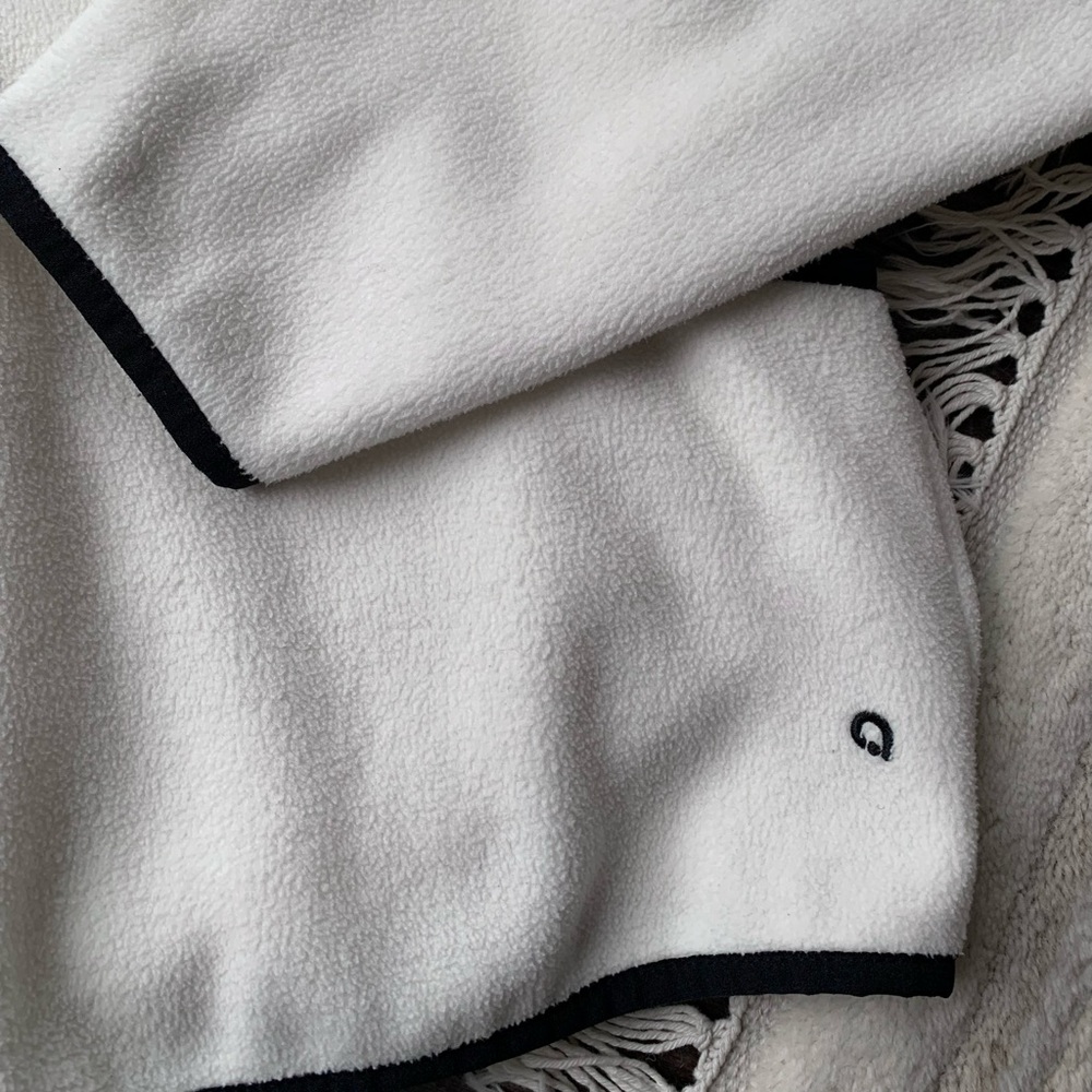 NWOT Hyba black and white fleece half-buttoned pullover - Picture 2 of 13